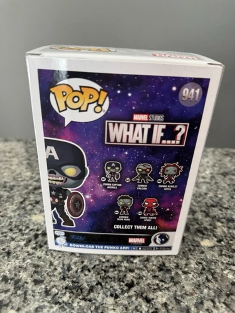 Funko Pop! What If? Zombie Captain America 941 Zombie Iron Man 944 Iron Man 871